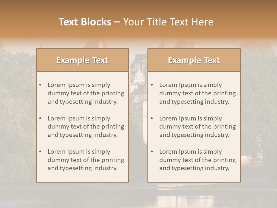 Horse Guard Lake James PowerPoint Template