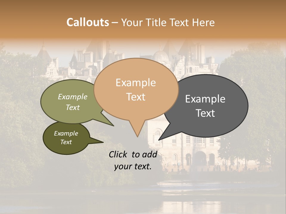 Horse Guard Lake James PowerPoint Template