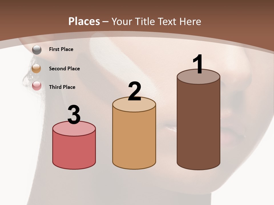 Beautiful White Female PowerPoint Template