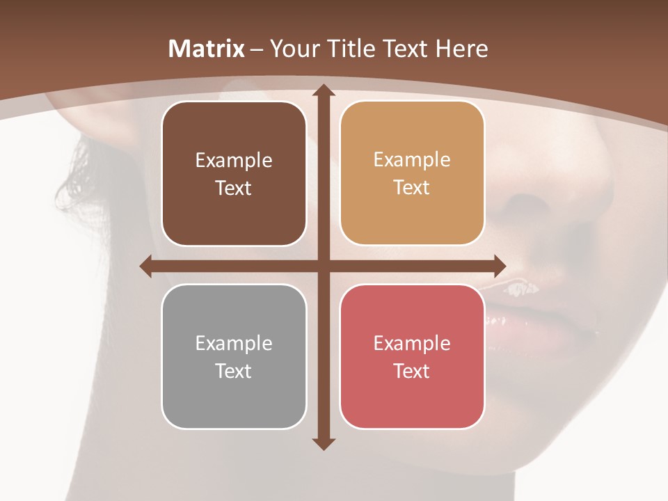 Beautiful White Female PowerPoint Template