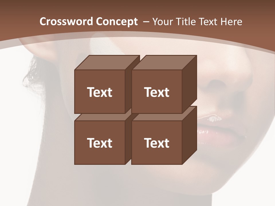 Beautiful White Female PowerPoint Template