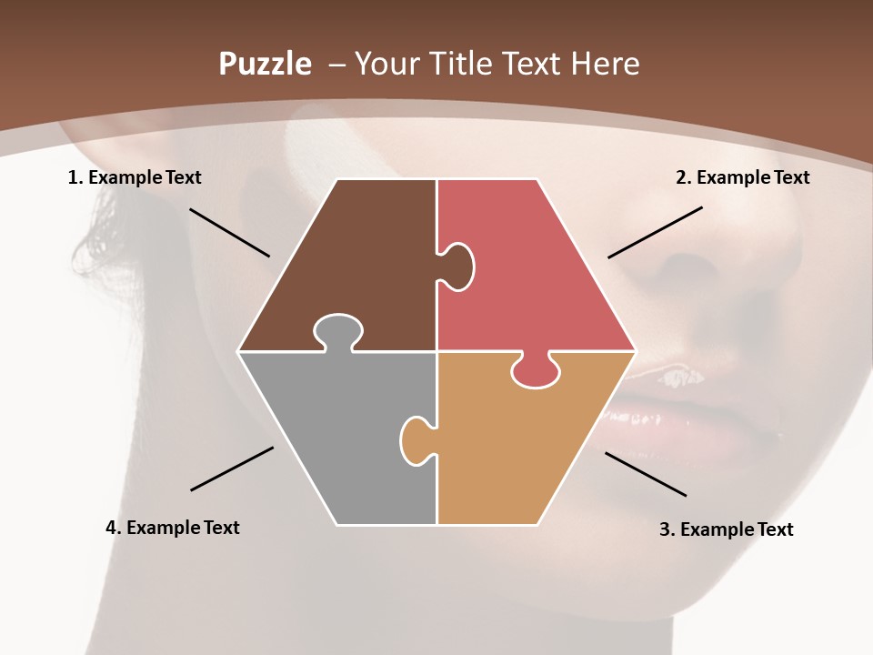 Beautiful White Female PowerPoint Template