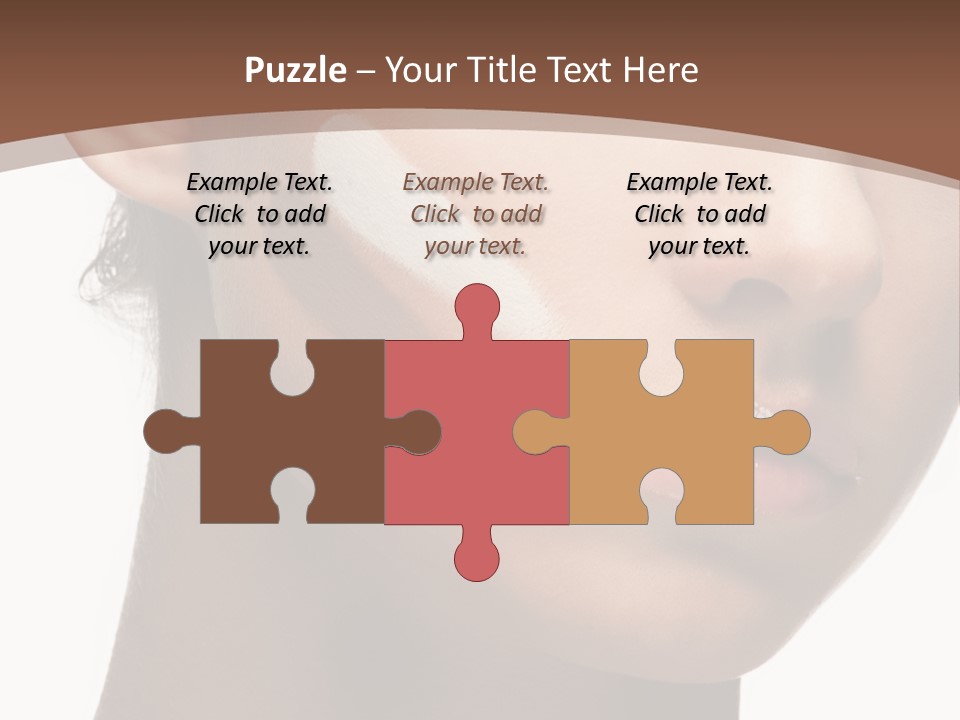 Beautiful White Female PowerPoint Template