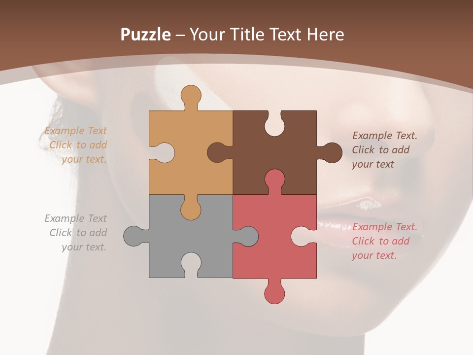 Beautiful White Female PowerPoint Template