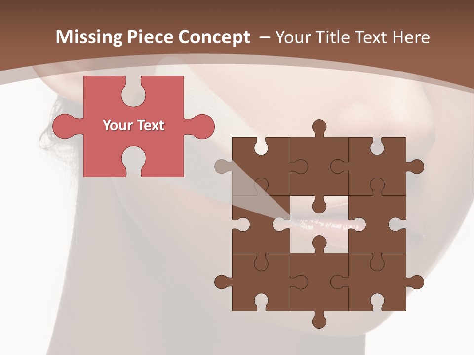 Beautiful White Female PowerPoint Template