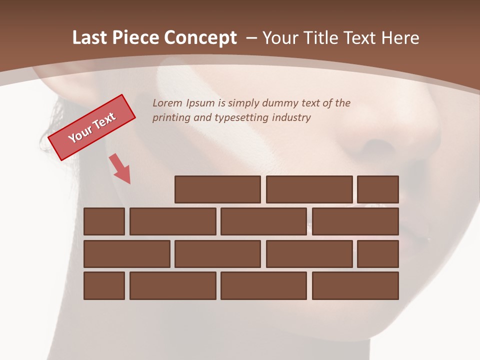 Beautiful White Female PowerPoint Template