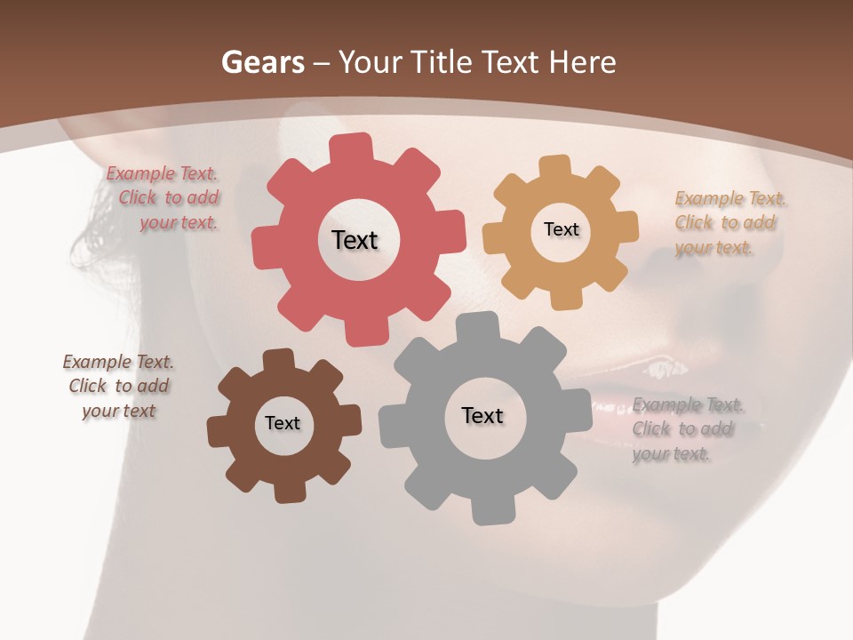 Beautiful White Female PowerPoint Template