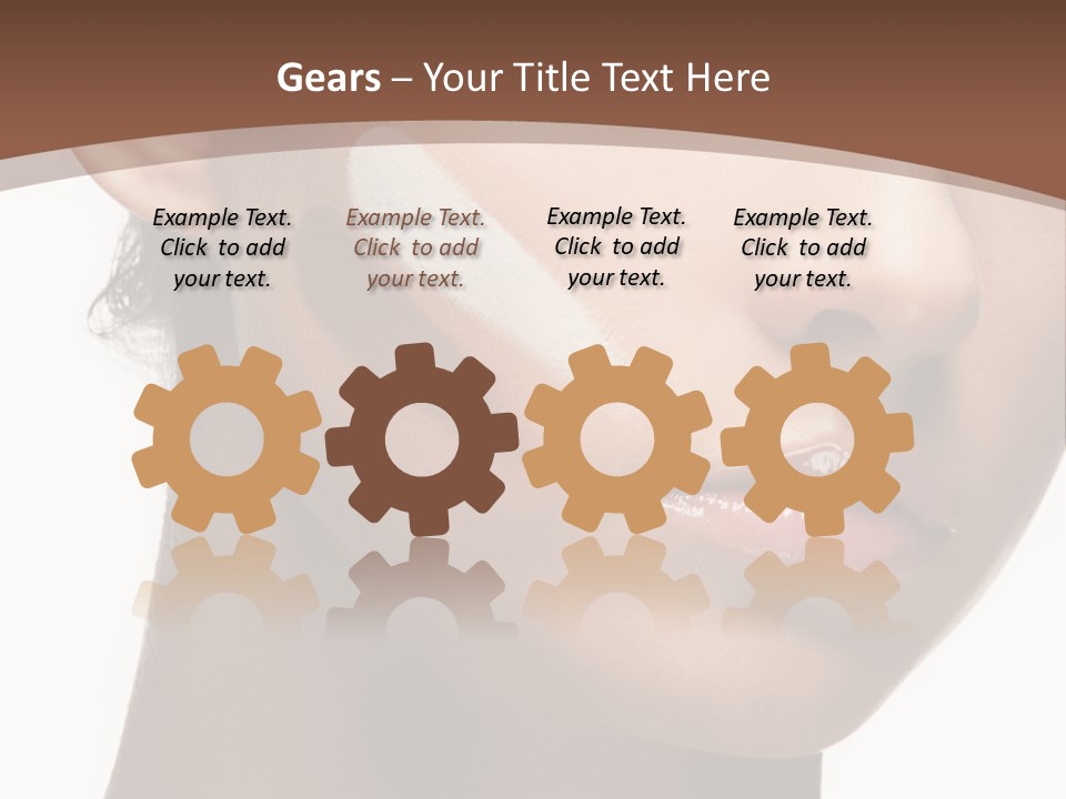 Beautiful White Female PowerPoint Template