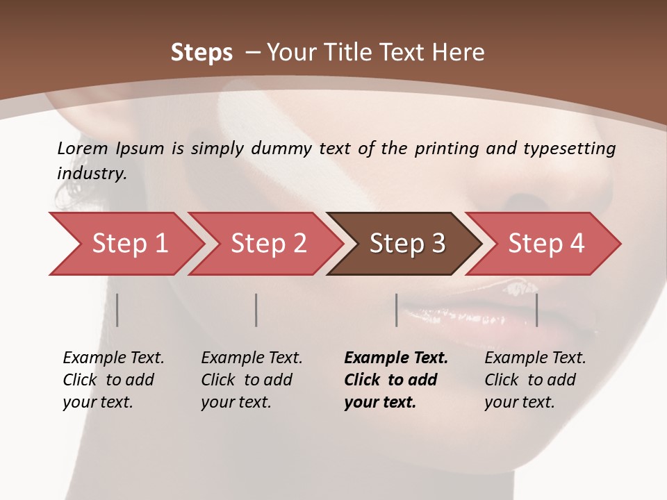 Beautiful White Female PowerPoint Template