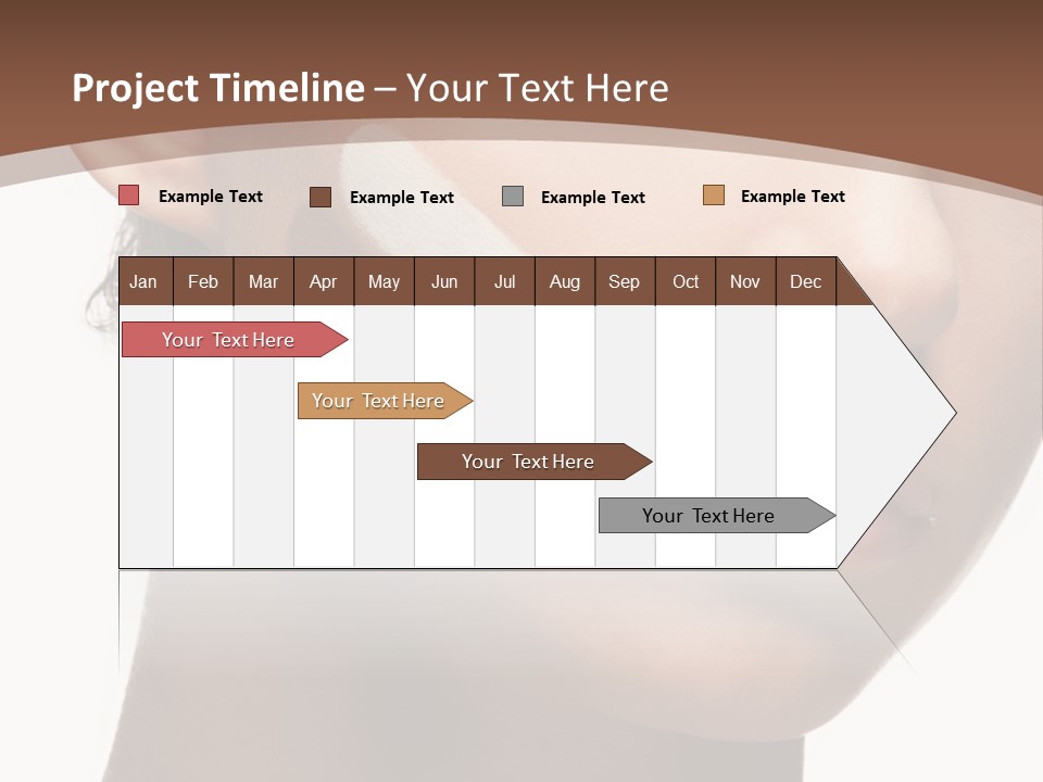 Beautiful White Female PowerPoint Template