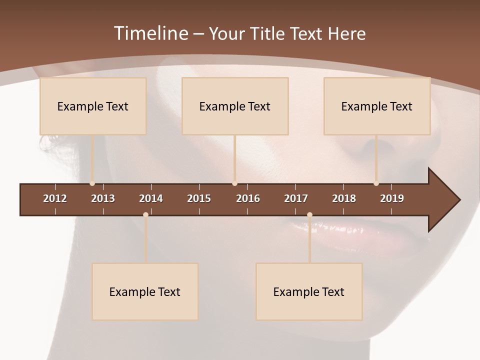 Beautiful White Female PowerPoint Template