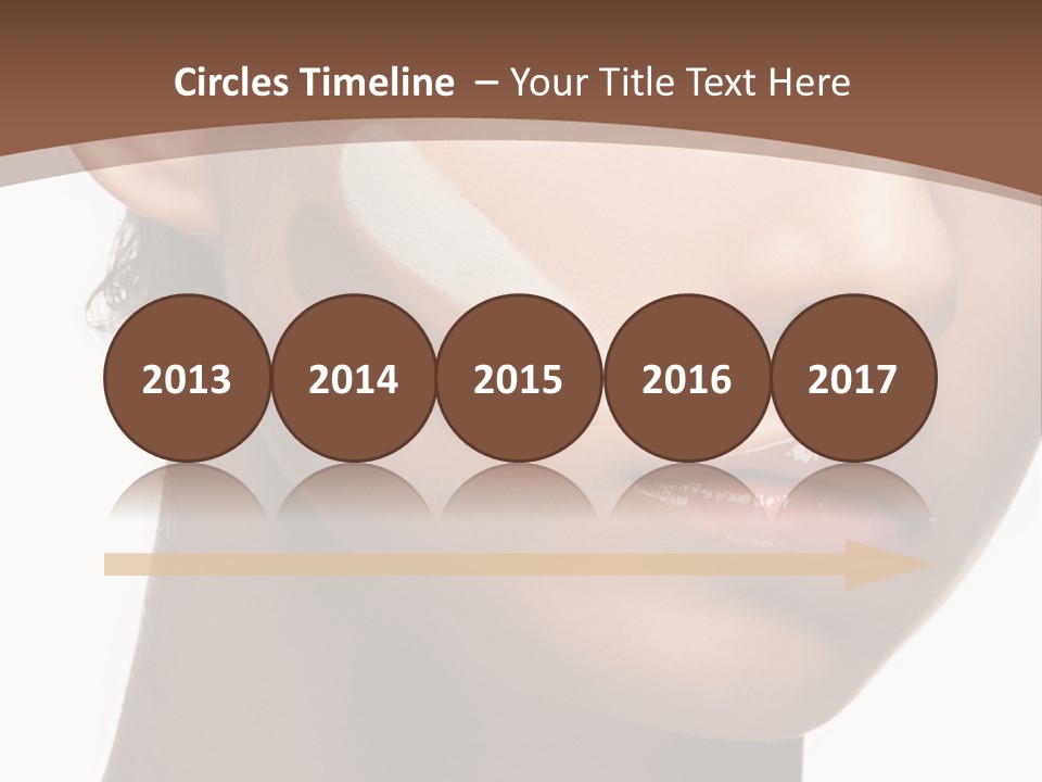 Beautiful White Female PowerPoint Template