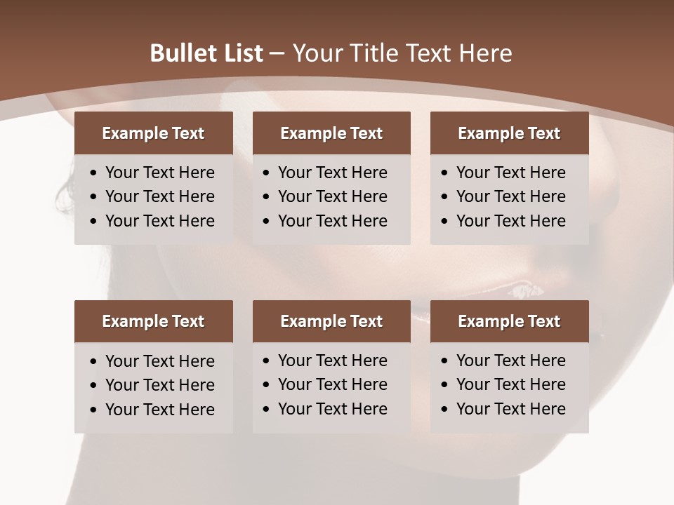 Beautiful White Female PowerPoint Template