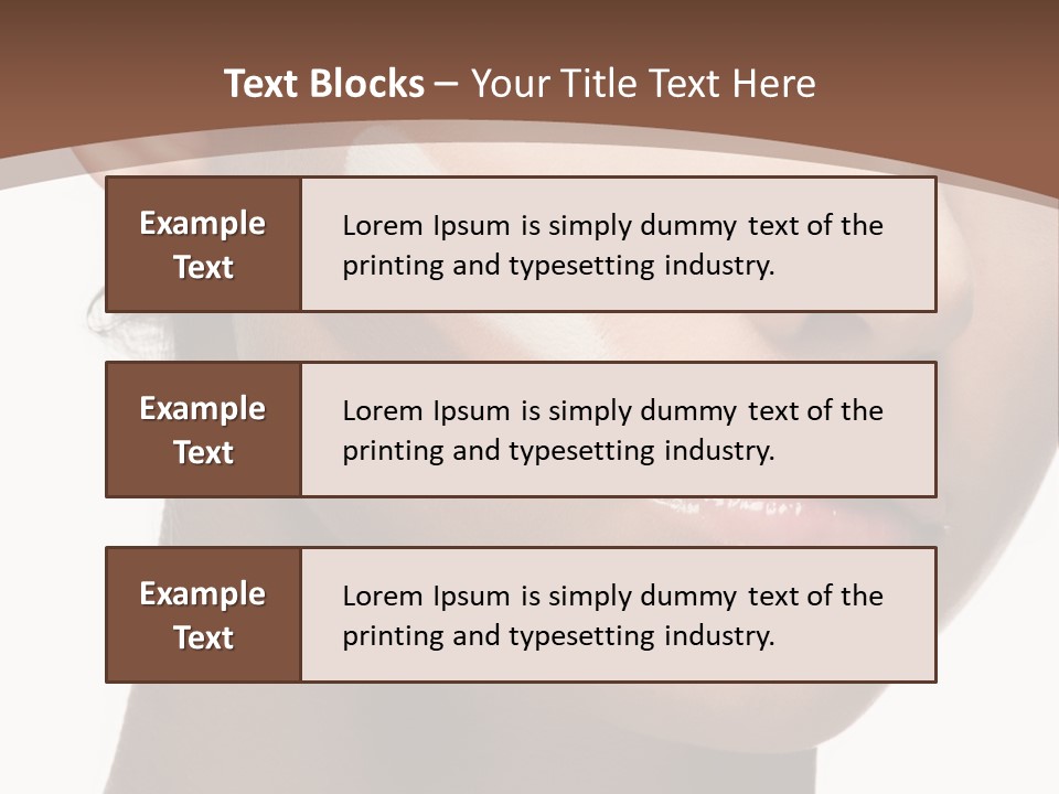 Beautiful White Female PowerPoint Template