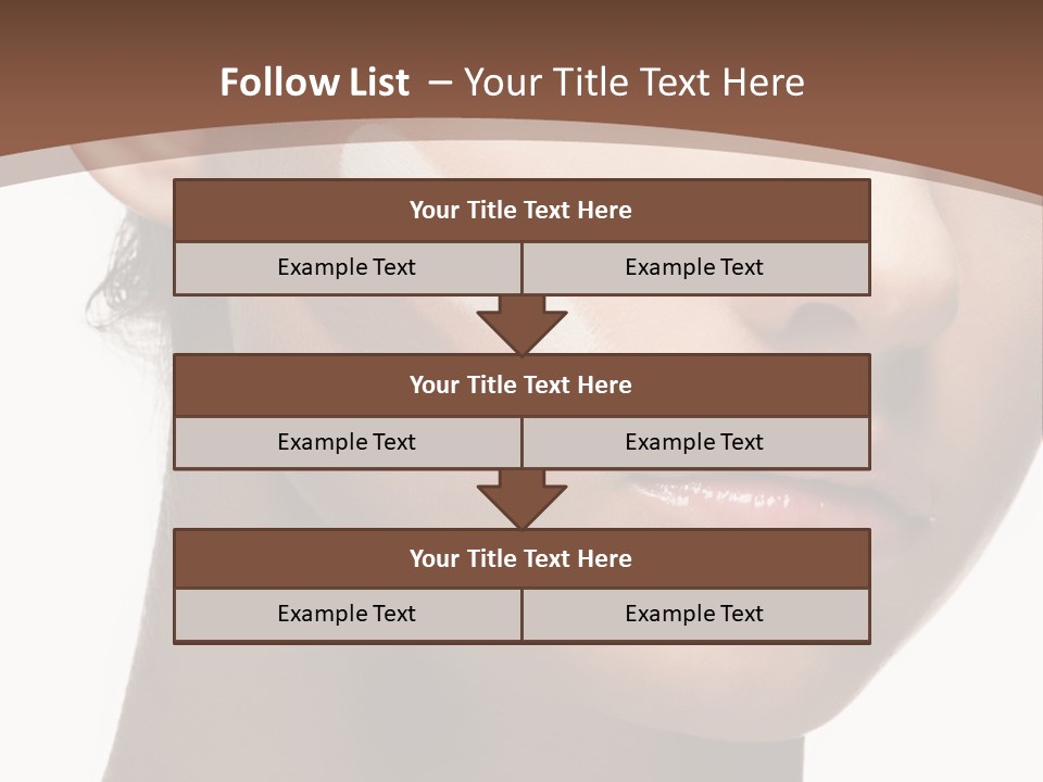 Beautiful White Female PowerPoint Template