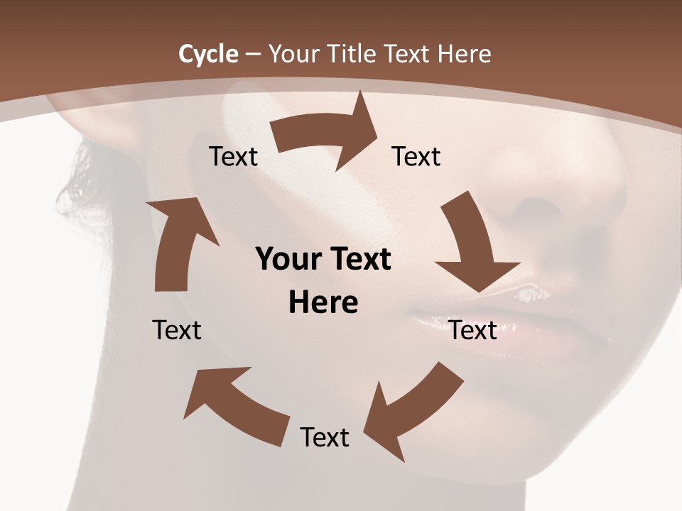 Beautiful White Female PowerPoint Template