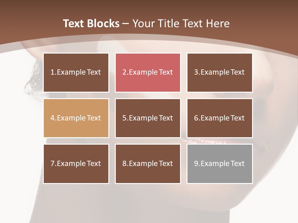 Beautiful White Female PowerPoint Template