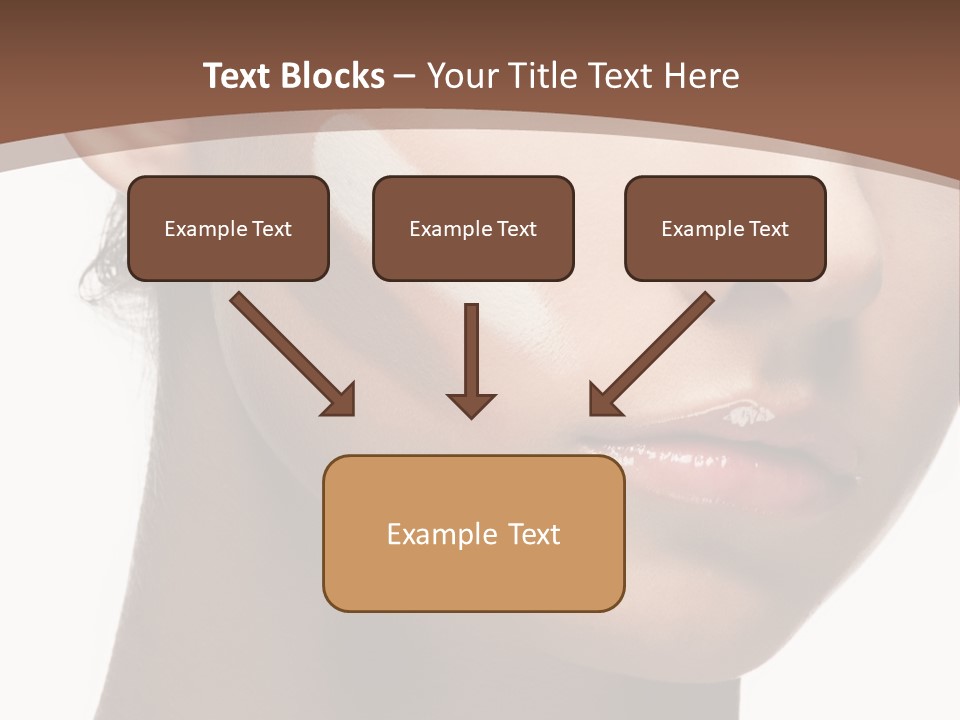 Beautiful White Female PowerPoint Template