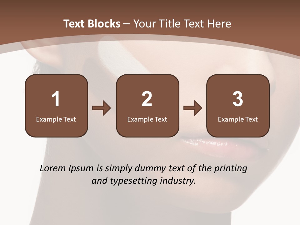 Beautiful White Female PowerPoint Template