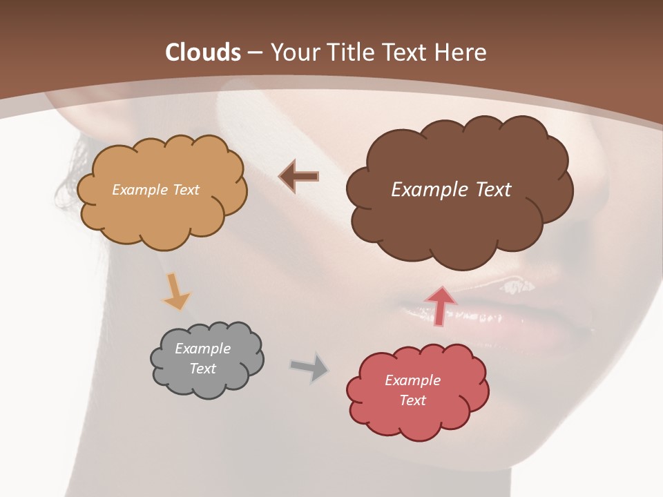 Beautiful White Female PowerPoint Template