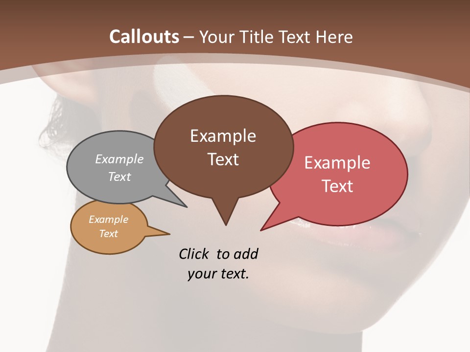 Beautiful White Female PowerPoint Template