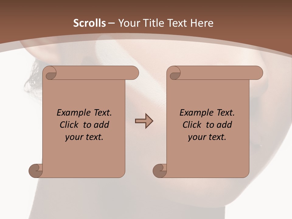Beautiful White Female PowerPoint Template