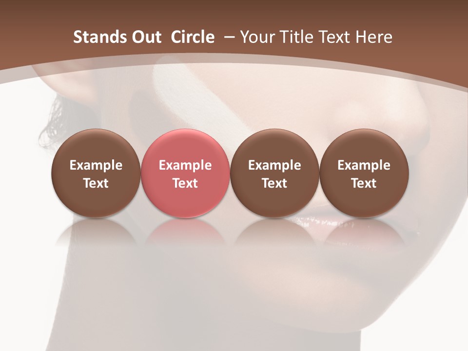 Beautiful White Female PowerPoint Template