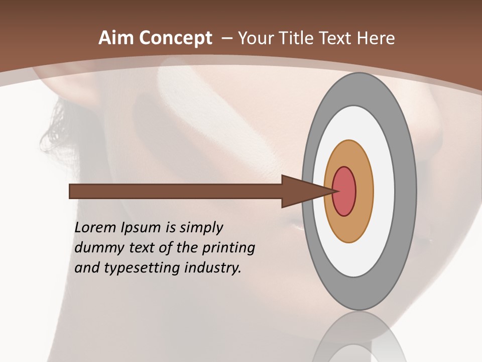 Beautiful White Female PowerPoint Template