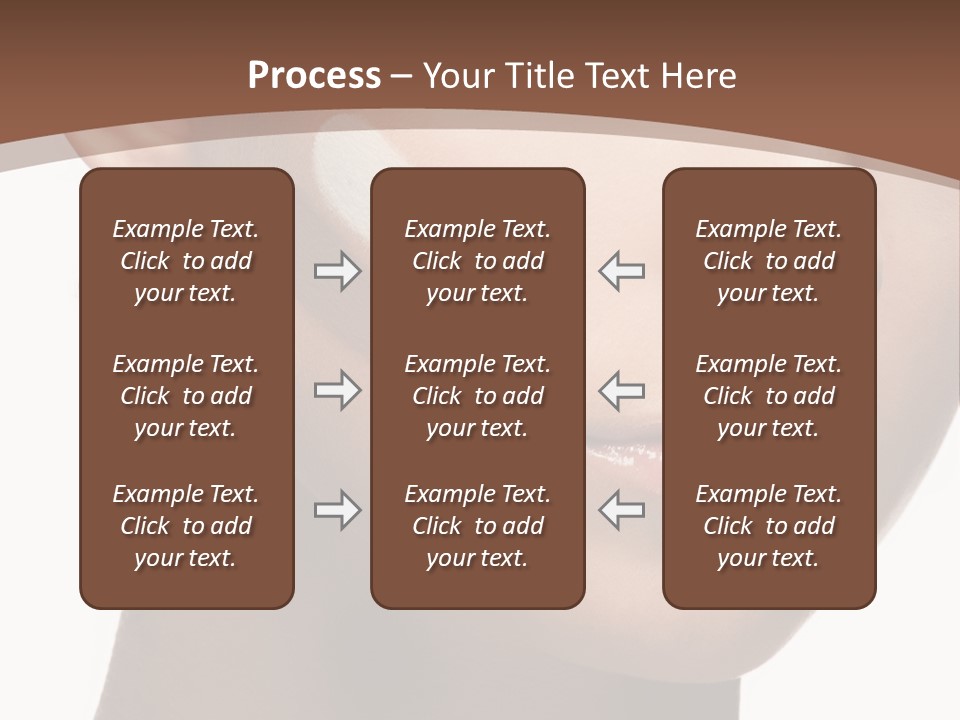 Beautiful White Female PowerPoint Template
