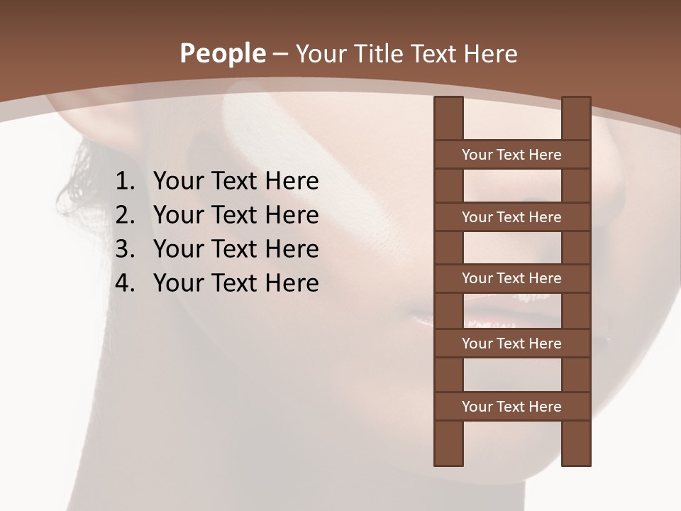 Beautiful White Female PowerPoint Template