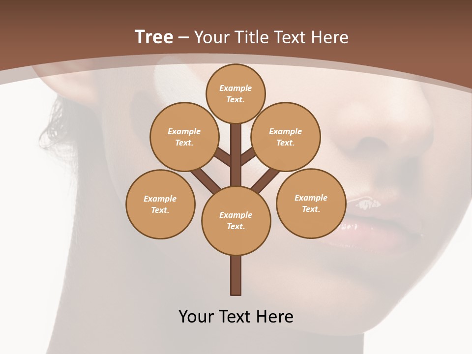 Beautiful White Female PowerPoint Template