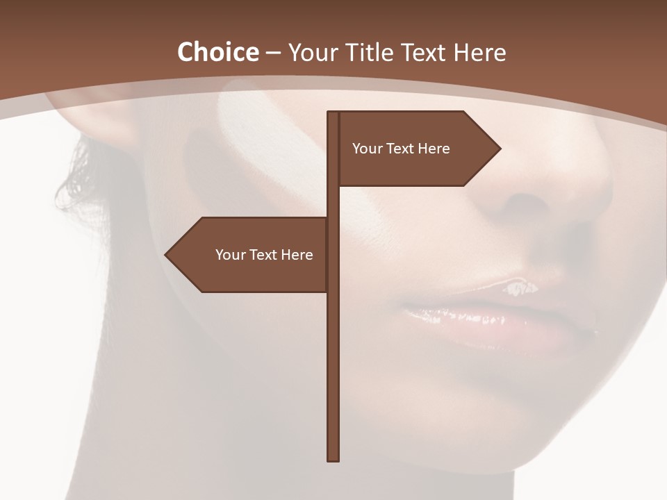 Beautiful White Female PowerPoint Template