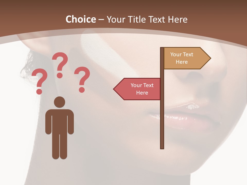 Beautiful White Female PowerPoint Template