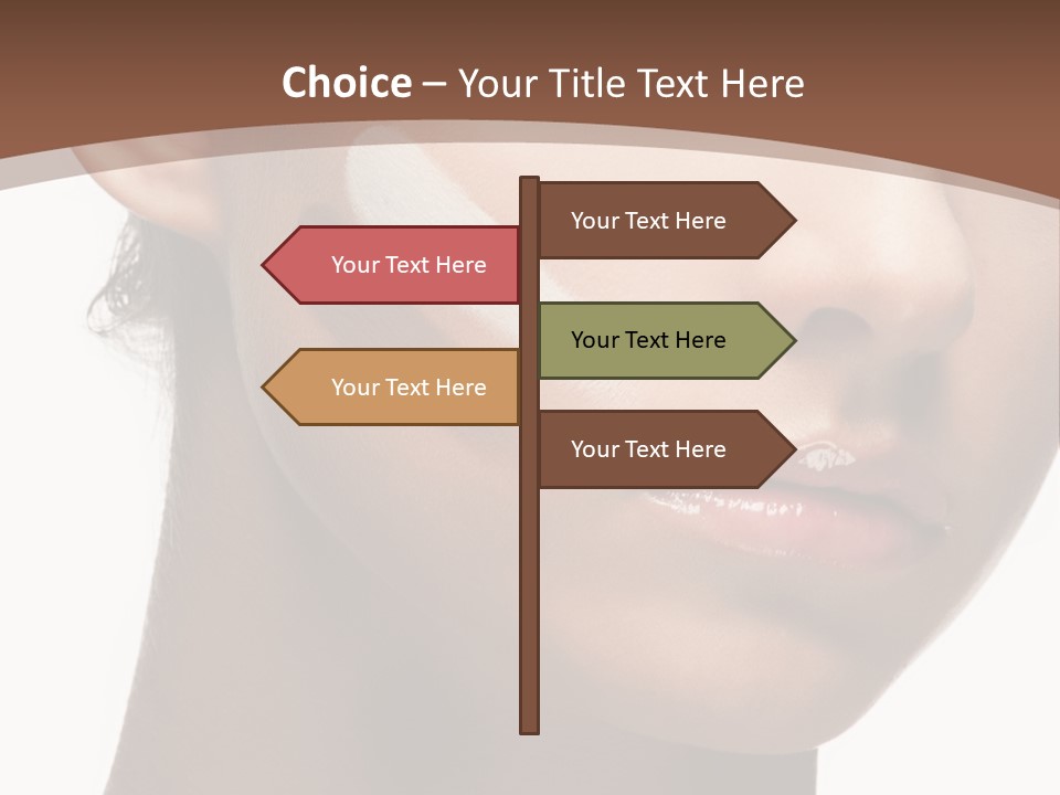 Beautiful White Female PowerPoint Template