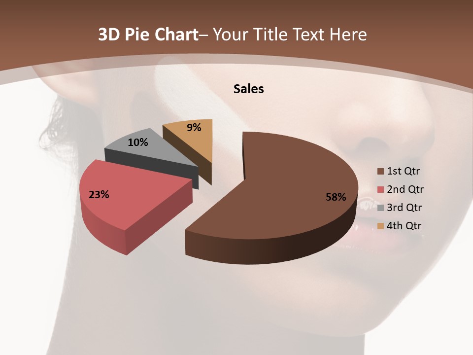 Beautiful White Female PowerPoint Template