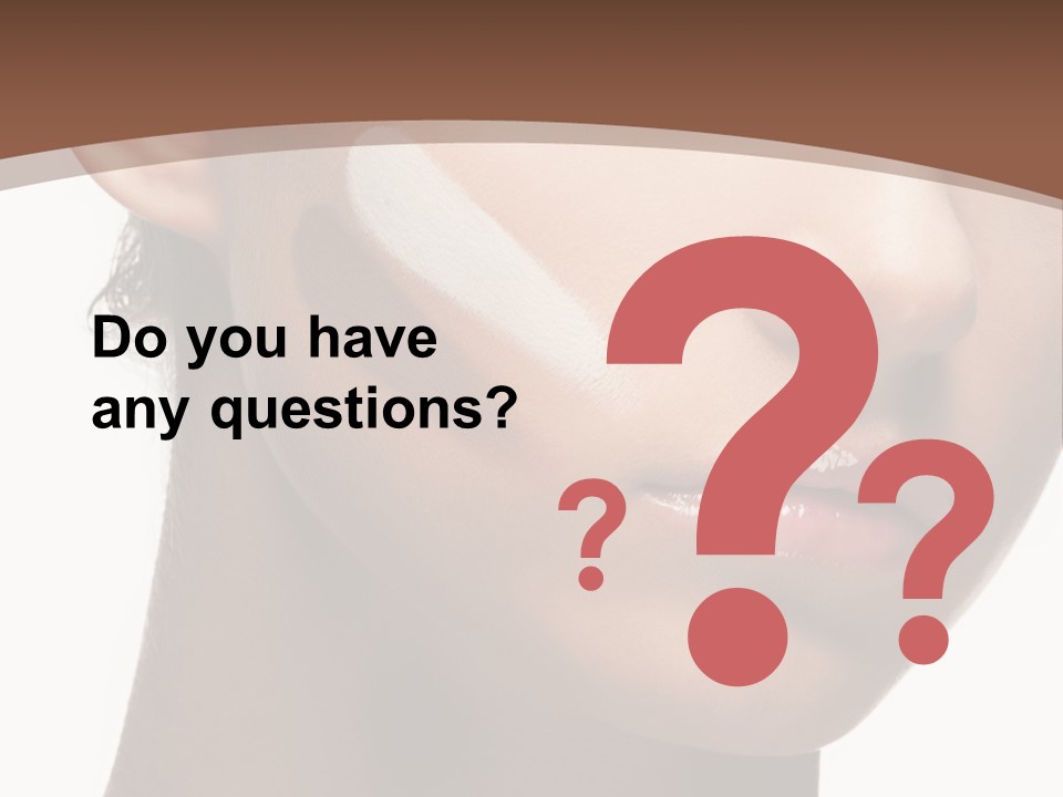 Beautiful White Female PowerPoint Template