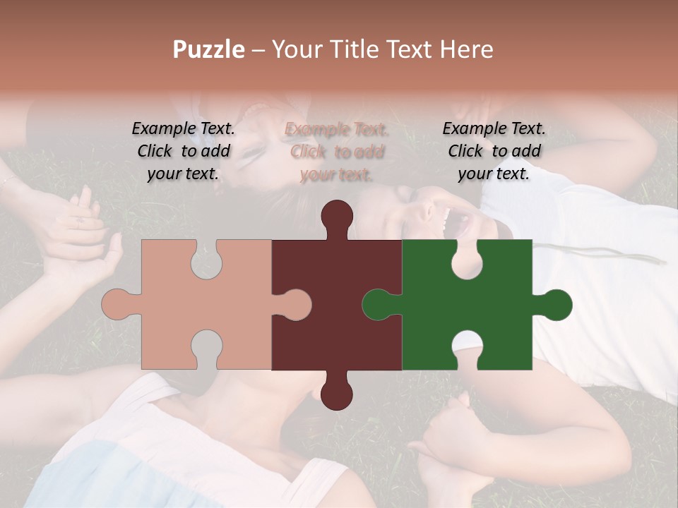 Green Friend Outside PowerPoint Template