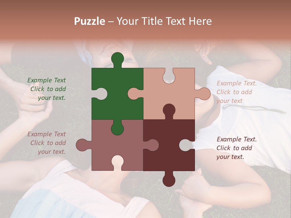 Green Friend Outside PowerPoint Template