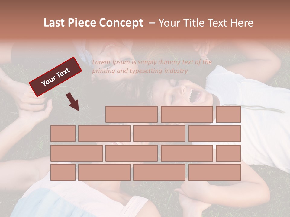 Green Friend Outside PowerPoint Template