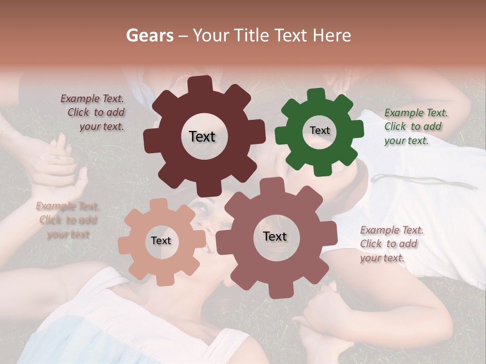 Green Friend Outside PowerPoint Template