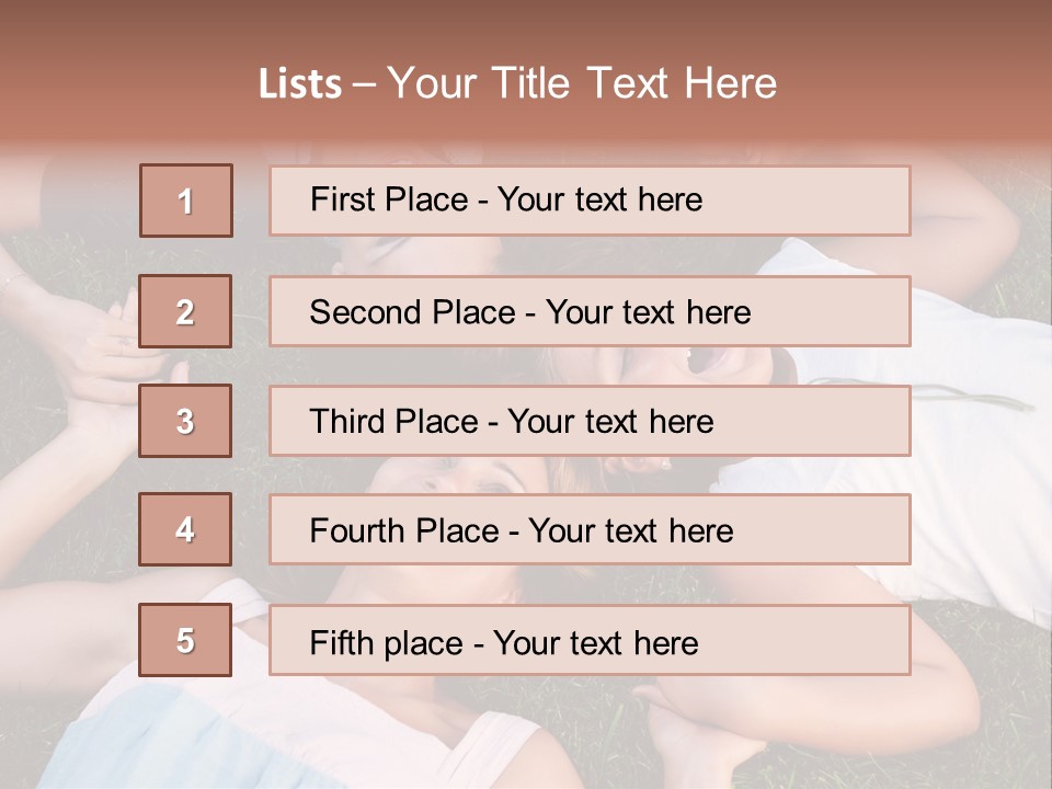 Green Friend Outside PowerPoint Template