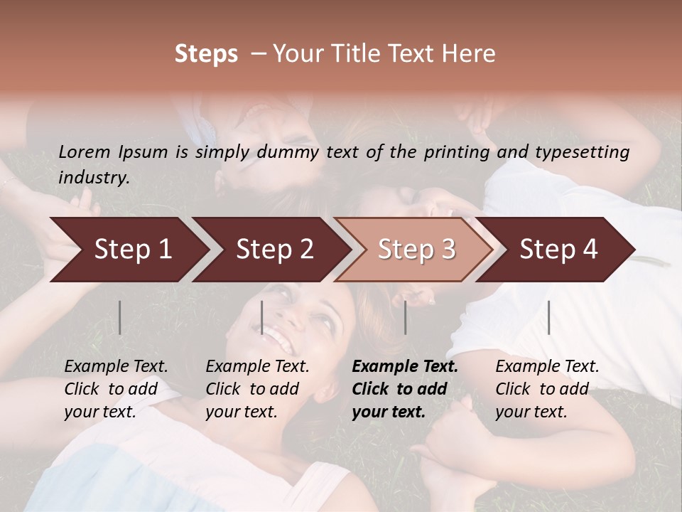 Green Friend Outside PowerPoint Template