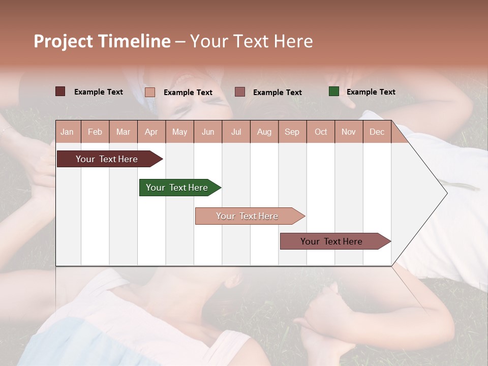 Green Friend Outside PowerPoint Template