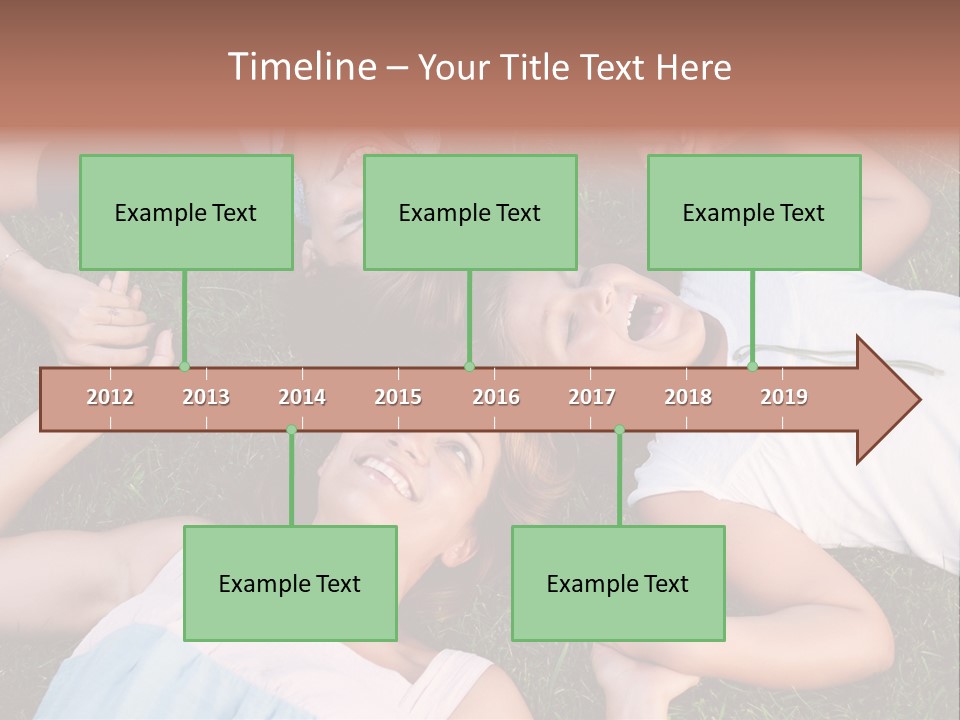 Green Friend Outside PowerPoint Template