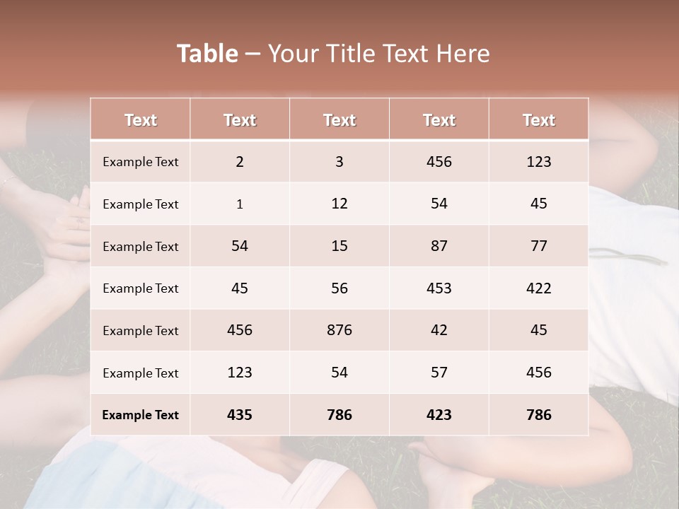 Green Friend Outside PowerPoint Template