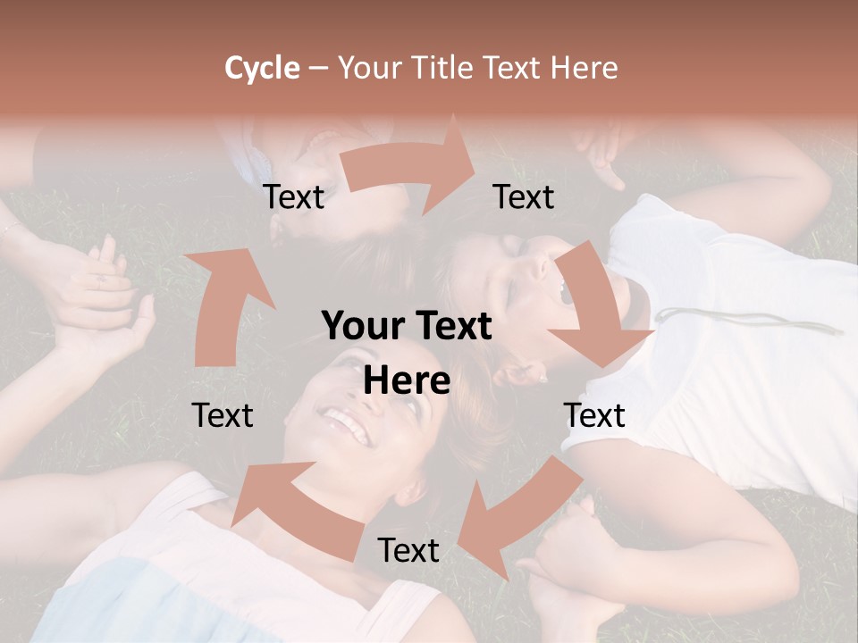 Green Friend Outside PowerPoint Template