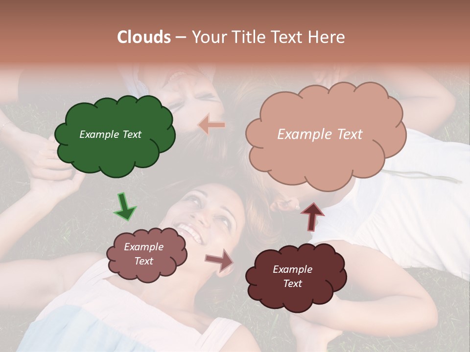 Green Friend Outside PowerPoint Template