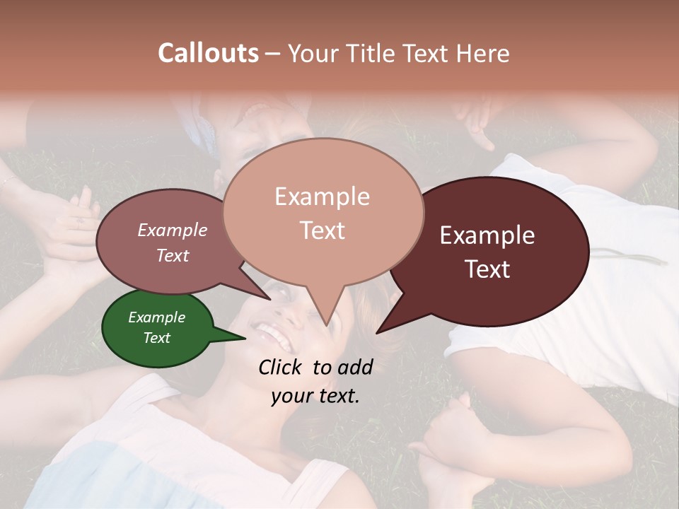 Green Friend Outside PowerPoint Template