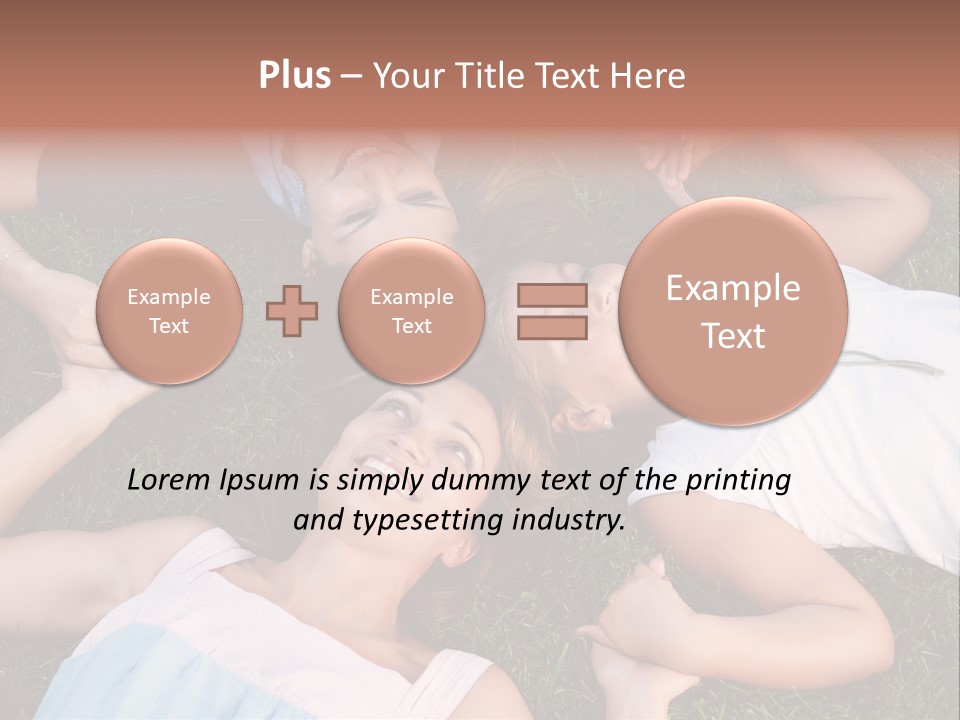 Green Friend Outside PowerPoint Template