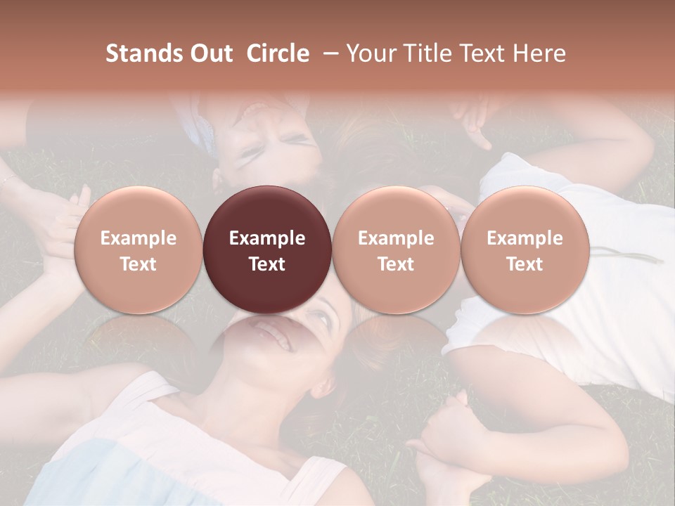 Green Friend Outside PowerPoint Template